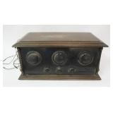 1137	ANTIQUE FADA BATTERY RADIO, 22 IN X 13 1/4 IN X 10 IN