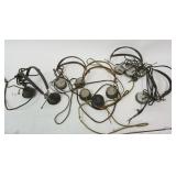 1139	LOT OF ANTIQUE RADIO HEADPHONES, WESTERN ELECTRIC, BALDWIN, JAY L. WARREN, BRANDES