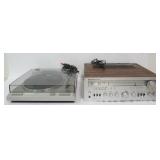 1163	STEREO MCS RECEIVER & PIONEER PL-S30 TURNTABLE. RECEIVER 19 IN X 13 1/4 IN X 6 3/4 IN HIGH