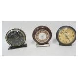 1181	GROUP OF 3 ALARM CLOCKS INCLUDING BIG BEN, & WATERBURY. 5 3/4 IN H 