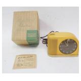 1207	WESTCLOX MOONBEAM ALARM CLOCK IN BOX, 6 1/2 IN WIDE X 5 IN HIGH