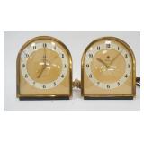 1258	2 TELECHRON CLOCKS, ONE HAS DAMAGE, 6 1/2 IN X 5 1/2 IN