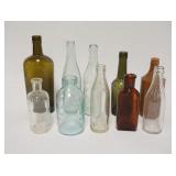 1275	10 ANTIQUE BOTTLES, ONE IS STONEWARE, INCLUDES MELLONS INFANT FOOD & CHAS E TIPPETT, CHESTER NJ