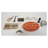 1284	LOT W/ADVERTISING & TANK CANDY CONTAINERS