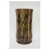 1010	MAJOLICA UMBRELLA STAND, 18 1/2 IN HIGH