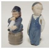 1060	2 ROYAL COPENHAGEN FIGURES OF CHILDREN, #3250 & 3689, TALLEST IS 4 3/4 IN