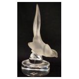 1063	LALIQUE PHEASANT PAPERWEIGHT, FROSTED & CLEAR, 4 1/2 IN HIGH