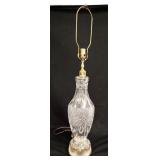 1068	WATERFORD CUT CRYSTAL TALL LAMP, 35 1/2 IN HIGH