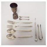 1072	STERLING SILVER LOT, 9 PIECES, 8.7 TOZ