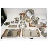 1096	LOT OF MIDCENTURY MODERN STAINLESS STEEL INCLUDING DENMARK DESIGN, TEXTRON DENMARK