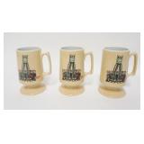 1104	3 BUNTING RCA COMPUTER MUGS, 5 1/4 IN