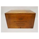 1143	DILL & COLLINS PAPER CABINET *PAPER MAKERS, PHILADELPHIA*, 17 IN x 12 IN x 10 1/2 IN HIGH