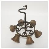 1144	WROUGHT IRON & BRASS SHOP DOOR BELL, 8 1/2 IN HIGH