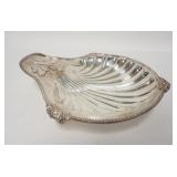 1146	SILVER PLATED SHELL DISH *OLD ENGLISH REPRODUCTION MADE BY PETER MITCHELL, LONDON ESPECIALLY FO