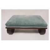 1158	EMPIRE STYLE SCROLL FOOT STOOL, 16 IN X 10 IN X 7 IN HIGH