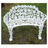 1211	ORNATE CAST IRON PATIO SEAT, 38 1/2 IN WIE X 29 IN HIGH