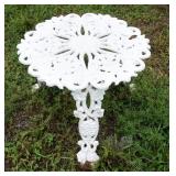 1213	CAST IRON PATIO TABLE, 16 IN HIGH X 20 IN DIAMETER