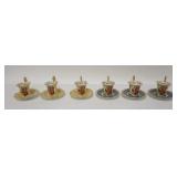 1250	SET OF 6 ARMORIAL CUPS & SAUCERS, DEMITASSE