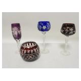 1290	GROUP OF ASSORTED CUT TO CLEAR GLASS