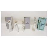 1294	4 PIECE GROUP OF LLADRO FIGURES, TALLEST IS 11 IN