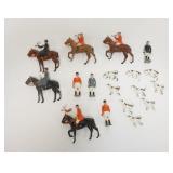 1303	LOT OF BRITAINS TOY FOX HUNTERS W/HOUNDS