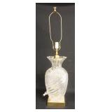 1332	LARGE CUT CRYSTAL LAMP 33 1/2 IN H 