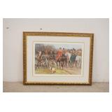 1372	HUNT PRINT PROFESSIONALY FRAMED. 34 1/4 IN X 26 1/4 IN INCLUDING FRAME