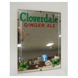 1009	CLOVEDALE GINGER ALE ADVERTISING MIRROR, 12 IN X 16 IN