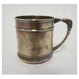 1026	STERLING SILVER BABY CUP WHITING & CO, 1.9 TOZ