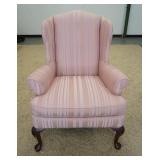1050	HIGHLAND HOUSE UPHOLSTERED WING CHAIR, 32 IN WIDE X 43 1/2 IN HIGH