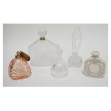 1104	GROUP OF 5 PERFUME BOTTLES, INCLUDES LENOX CHARLESTON, CZECHOSLOVAKIA, ETC