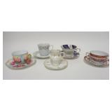 1145	GROUP OF 5 CUP & SAUCER SETS, INCLUDES LIMOGES, VICTORIA AUSTRIA, ETC