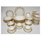 1164	70 PIECE COALPORT *HAZELTON* DINNERWARE SET, DINNER PLATES ARE 10 3/4 IN
