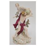 1226	MEISSEN FIGURE, MAN CARRYING A WOMAN, NO SCRATCHES THROUGH THE MARK, HAS A BROKEN BRANCH BEHIND