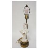 1249	PORCELAIN BUST OF A WOMAN MOUNTED AS A LAMP, 22 IN HIGH