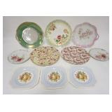 1303	LOT OF 10 DECORATED PLATES, INCLUDES JOHNSON BROS, STAFFORDSHIRE, CHINTZ, NORITAKE, GERMANY, ET