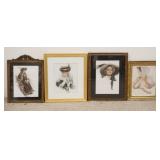 1323	FOUR FRAMED HARRISON FISHER PRINTS, BEAUTIFUL WOMEN, LARGEST IS 13 1/4 IN X 15 1/4 IN INCLUDING
