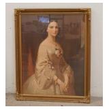1335	CORRENS FRAMED PRINT  OF A LADY, NICELY FRAMED, 25 1/2 IN X 31 1/4 IN INCLUDING FRAME