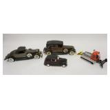 1348	4 TOY VEHICLES, 2 ARE RADIOS, ATARI (ALL HONG KONG) & W GERMAN CONSTRUCTION VEHICLE, LONGEST IS