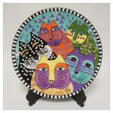 1025	LAUREL BURCH DESIGN STUDIO CHARGER W/CATS, 1998, 16 1/2 IN