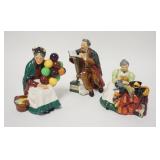 1035	3 ROYAL DOULTON FIGURES *THE OLD BALLOON SELLER*, *THE PROFESSOR* & *THE WARDROBE MISTRESS*, TA