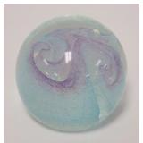 1042	MICHAEL NEUROT INTERNALLY DECORATED PAPERWEIGHT, 1994, 2 3/4 IN DIAMETER