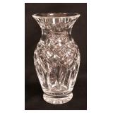 1053	WATERFORD CRYSTAL VASE, 8 IN HIGH