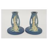 1064	ROSEVILLE FOXGLOVE CANDLESTICKS, 5 IN HIGH