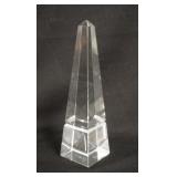 1093	CUT CRYSTAL OBELISK, 9 3/4 IN HIGH