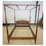 1185	JOHN WANAMAKER TESTOR BED, 57 1/2 WIDE X 81 LONG X 731/2 IN HIGH