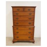 1186	MAPLE HIGH CHEST W/DESK SECTION