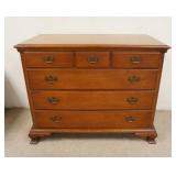 1187	MAPLE LOW CHEST, 44 IN WIDE X 35 1/2 IN HIGH, 21 IN DEEP