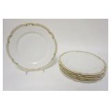 1226	SET OF 6 LIMOGES PLATES, LA SEYNIE P&P, 10 1/2 IN