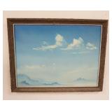 1280	OIL ON MASONITE BY STEVENS, 2 GULLS IN FLIGHT, 26 3/4 IN X 20 3/4 IN INCLUDING FRAME